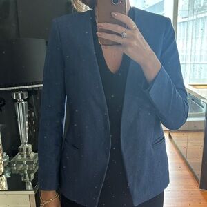 Club Monaco Chambray Blue Blazer